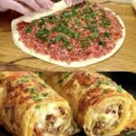 Cheesy Beef and Potato Stuffed Roll!!!